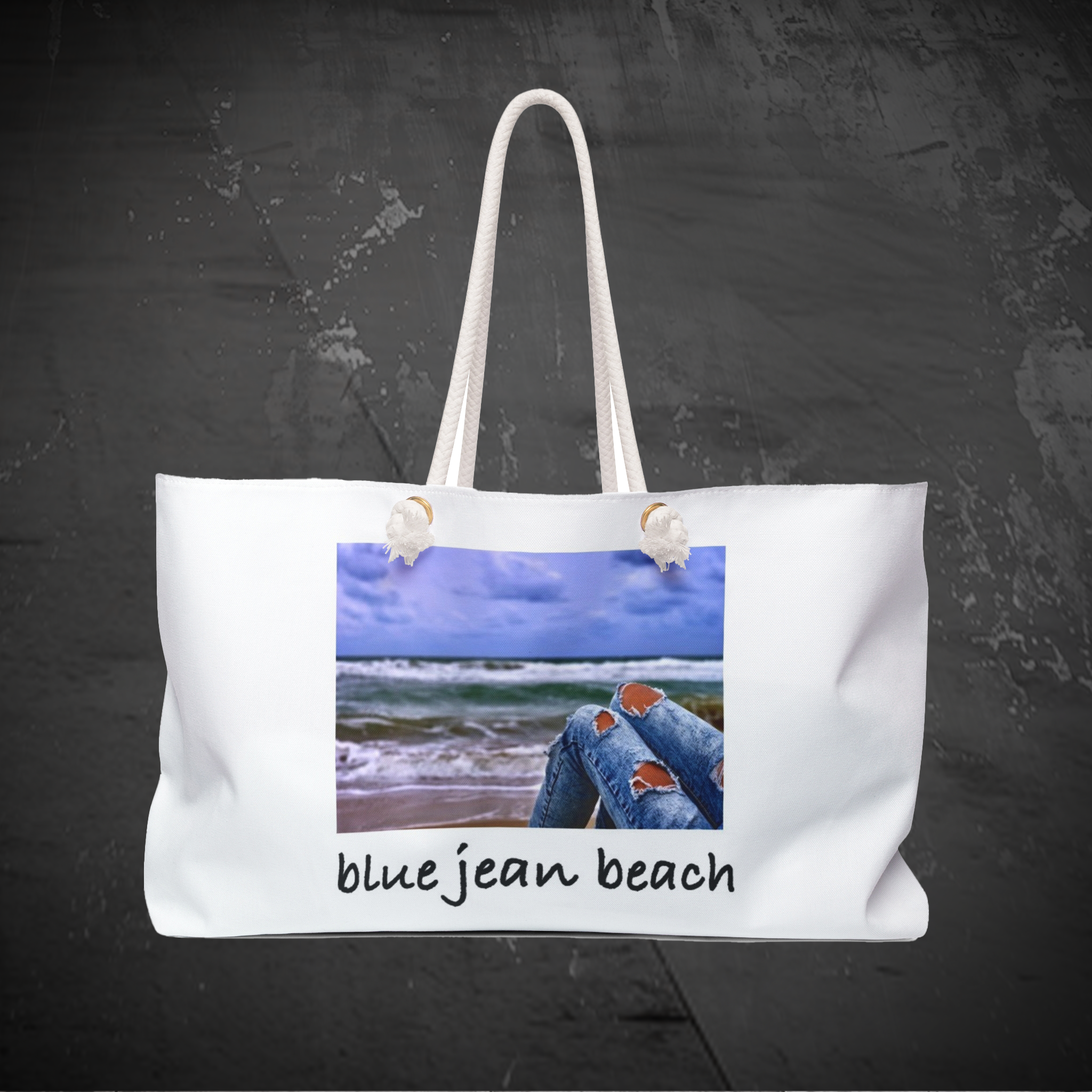 Blue Jean Beach Tote