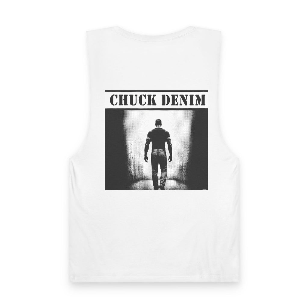 Chuck Denim Shadow Team Tank Top — Graphic Back Streetwear Muscle Tee