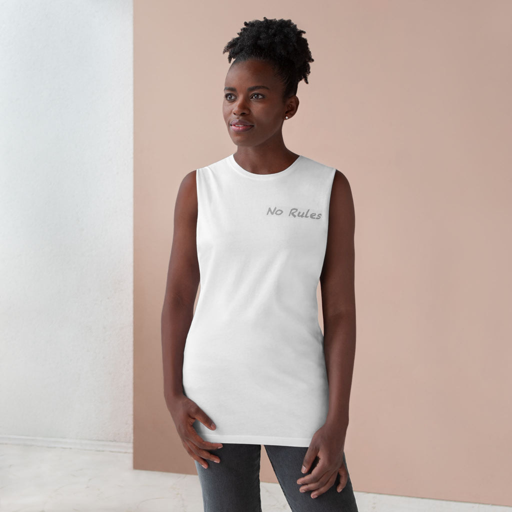 Chuck Denim Shadow Team Tank Top — Graphic Back Streetwear Muscle Tee