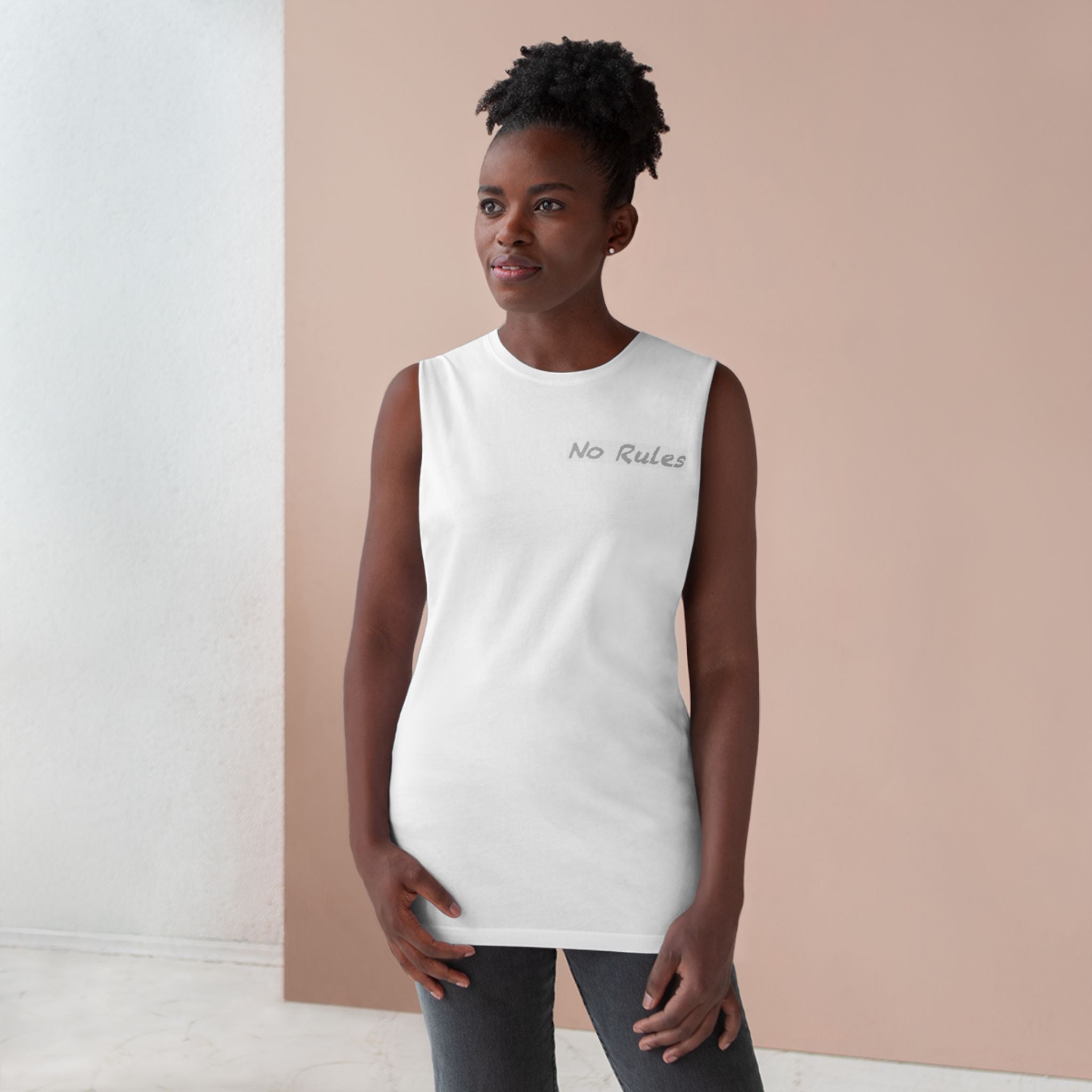 Chuck Denim Shadow Team Tank Top — Graphic Back Streetwear Muscle Tee